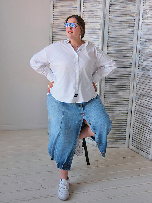 Рубашка классическая белая RuSkin  